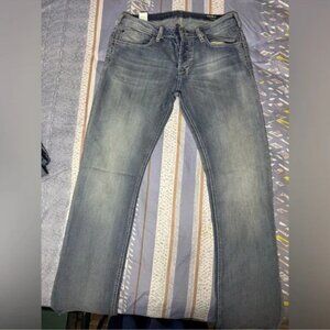 Buffalo David Bitton Men's Gray Straight Jeans